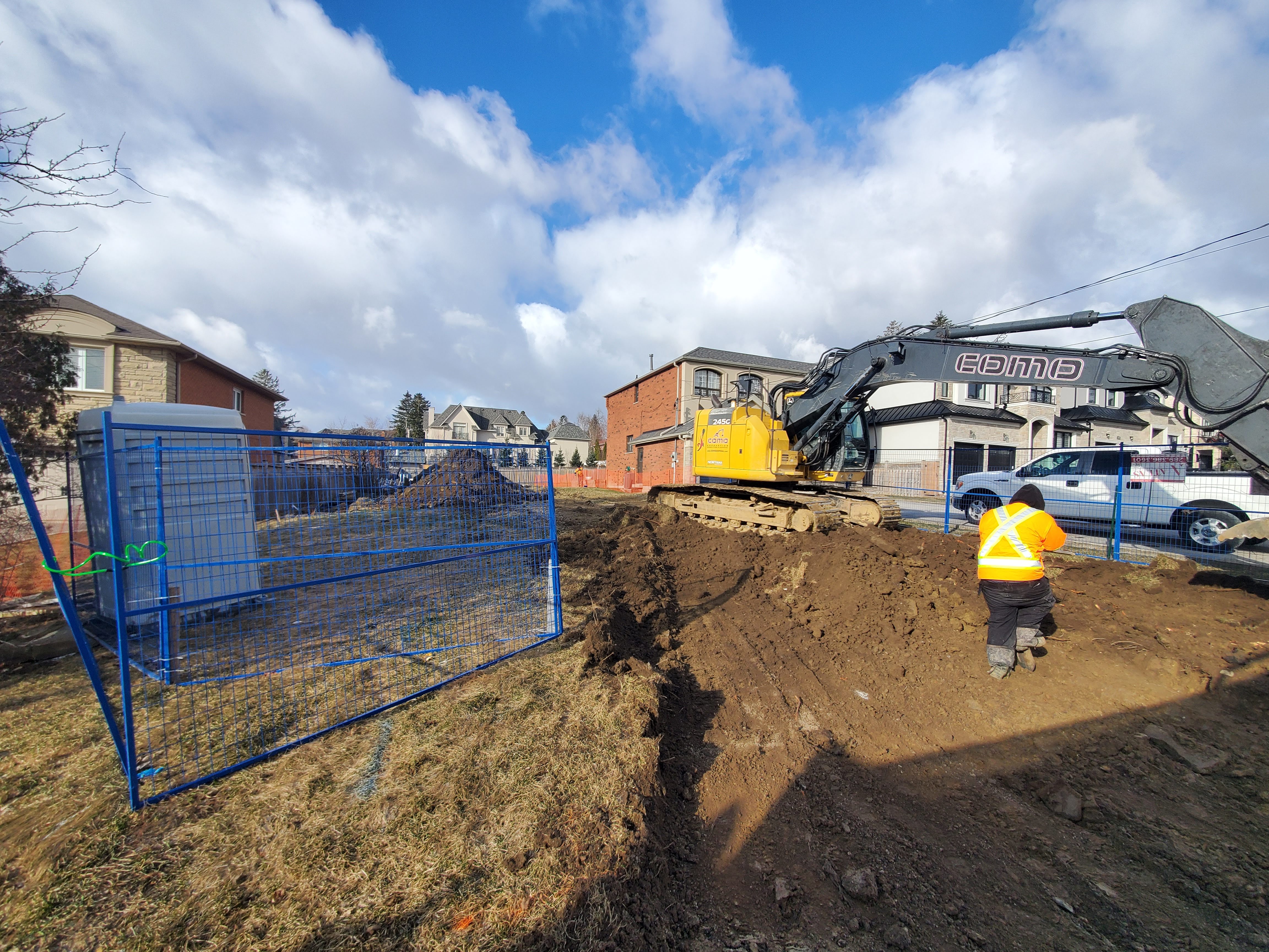 Site preparation & excavation at Project 2508