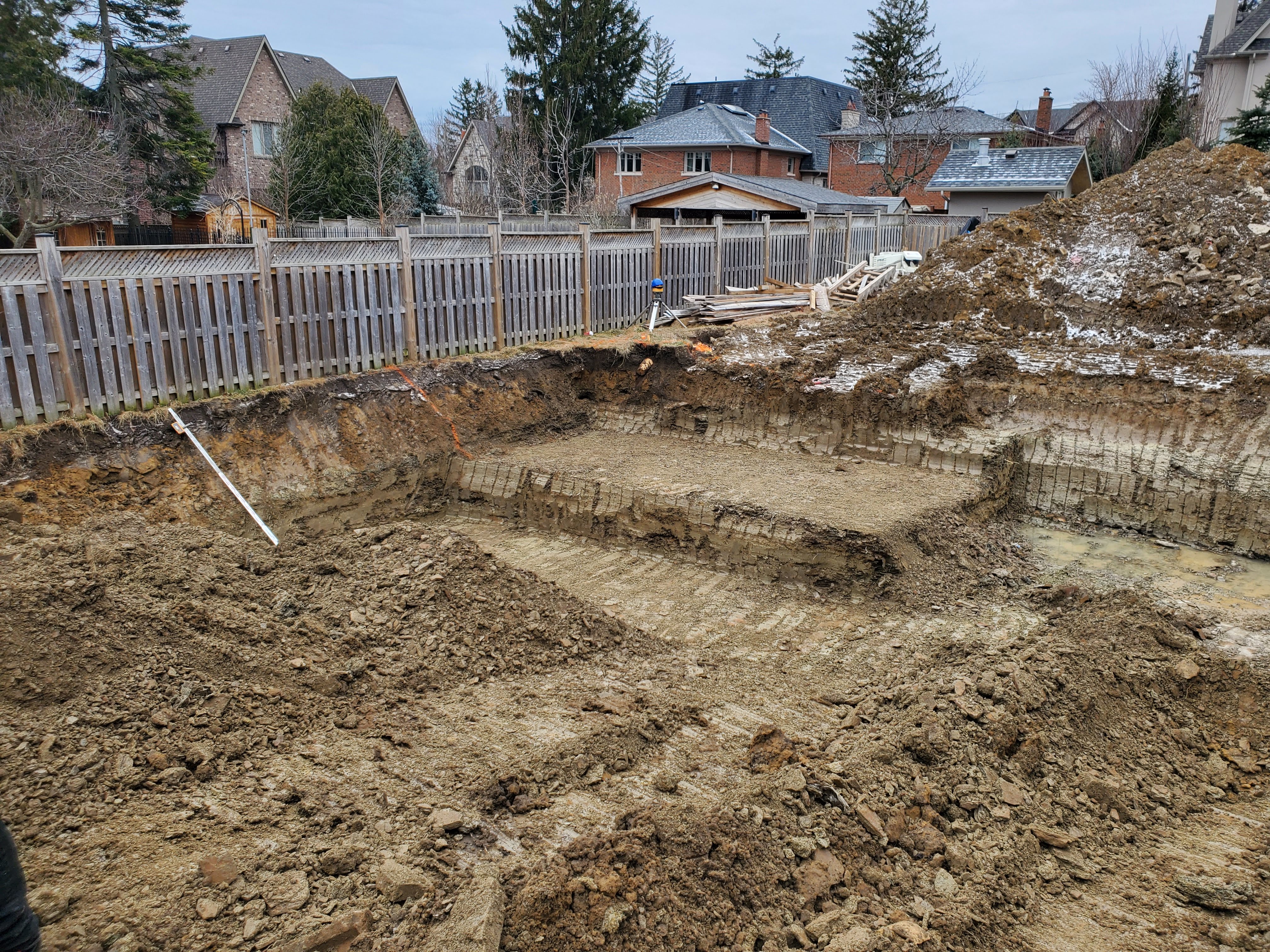 Site preparation & excavation at Project 2508