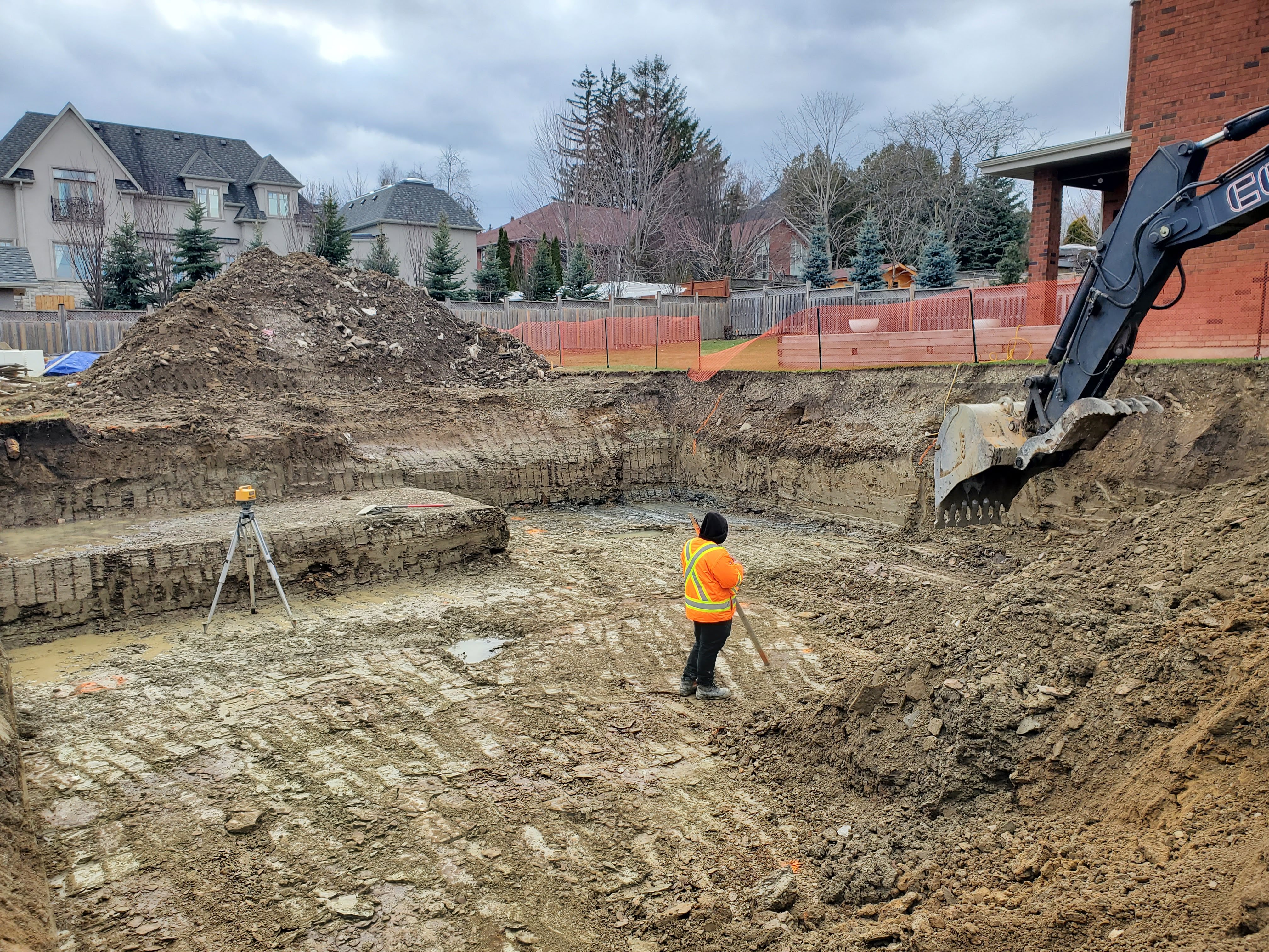 Site preparation & excavation at Project 2508