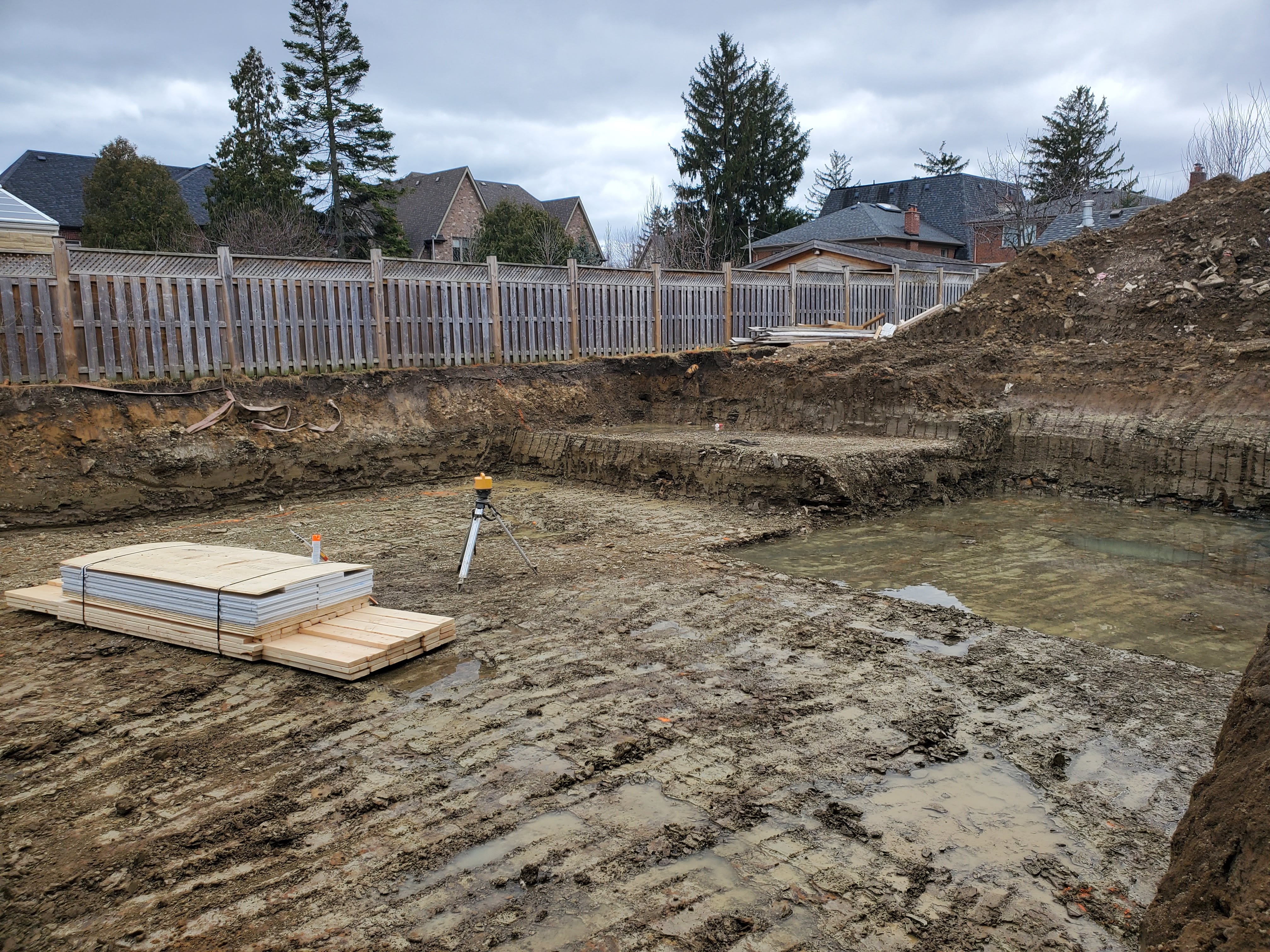 Site preparation & excavation at Project 2508
