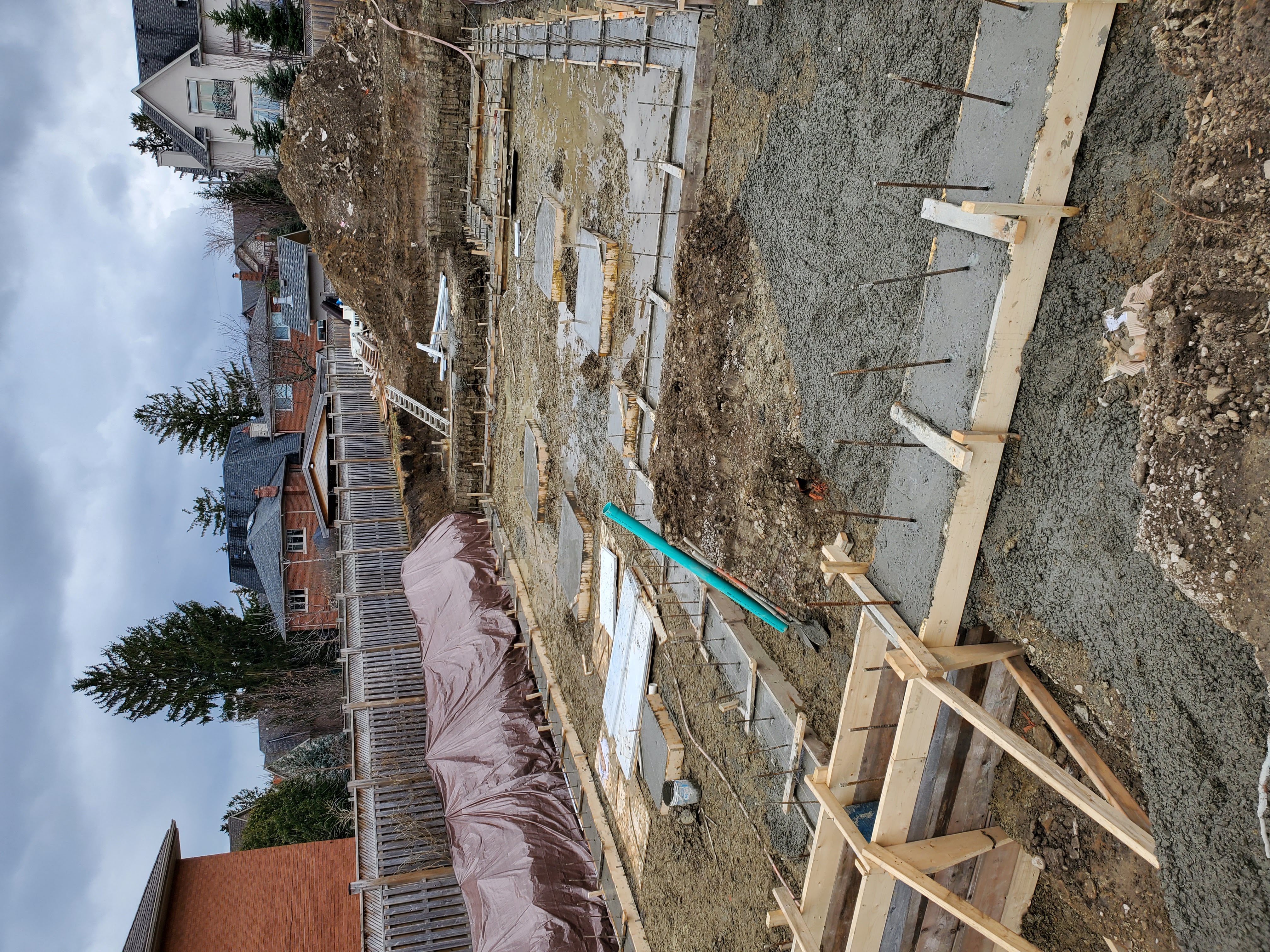 Foundation construction at Project 2508