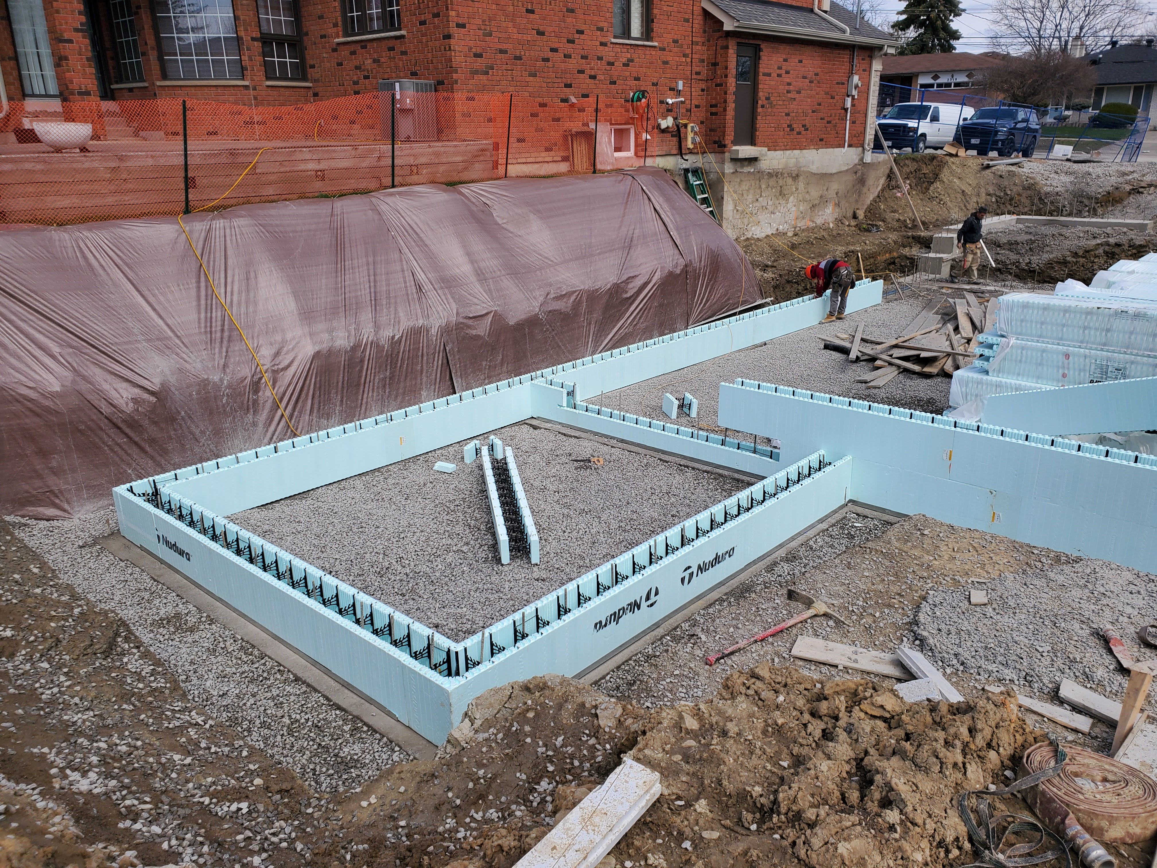 Foundation construction at Project 2508