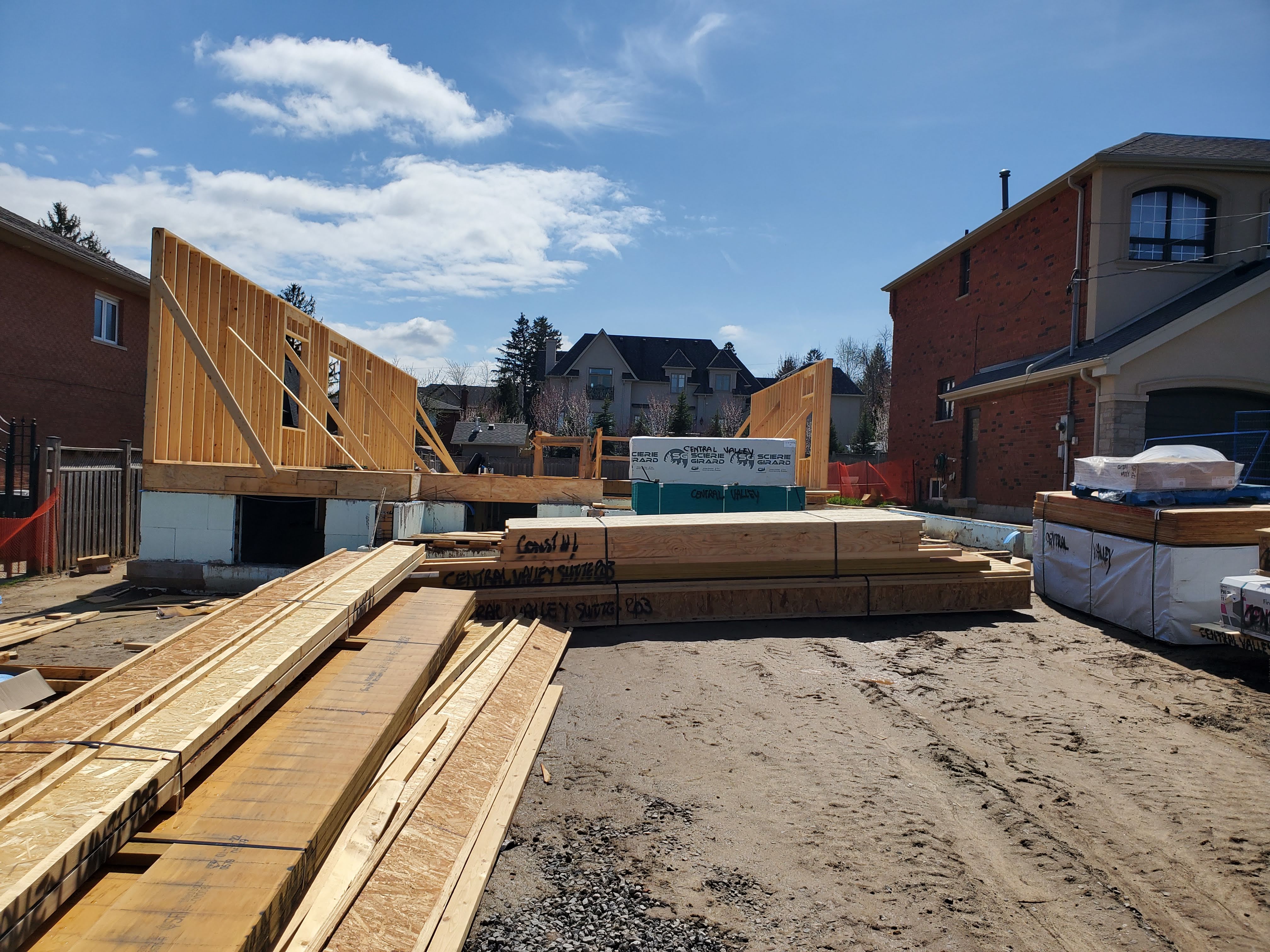 Structural framing at Project 2508