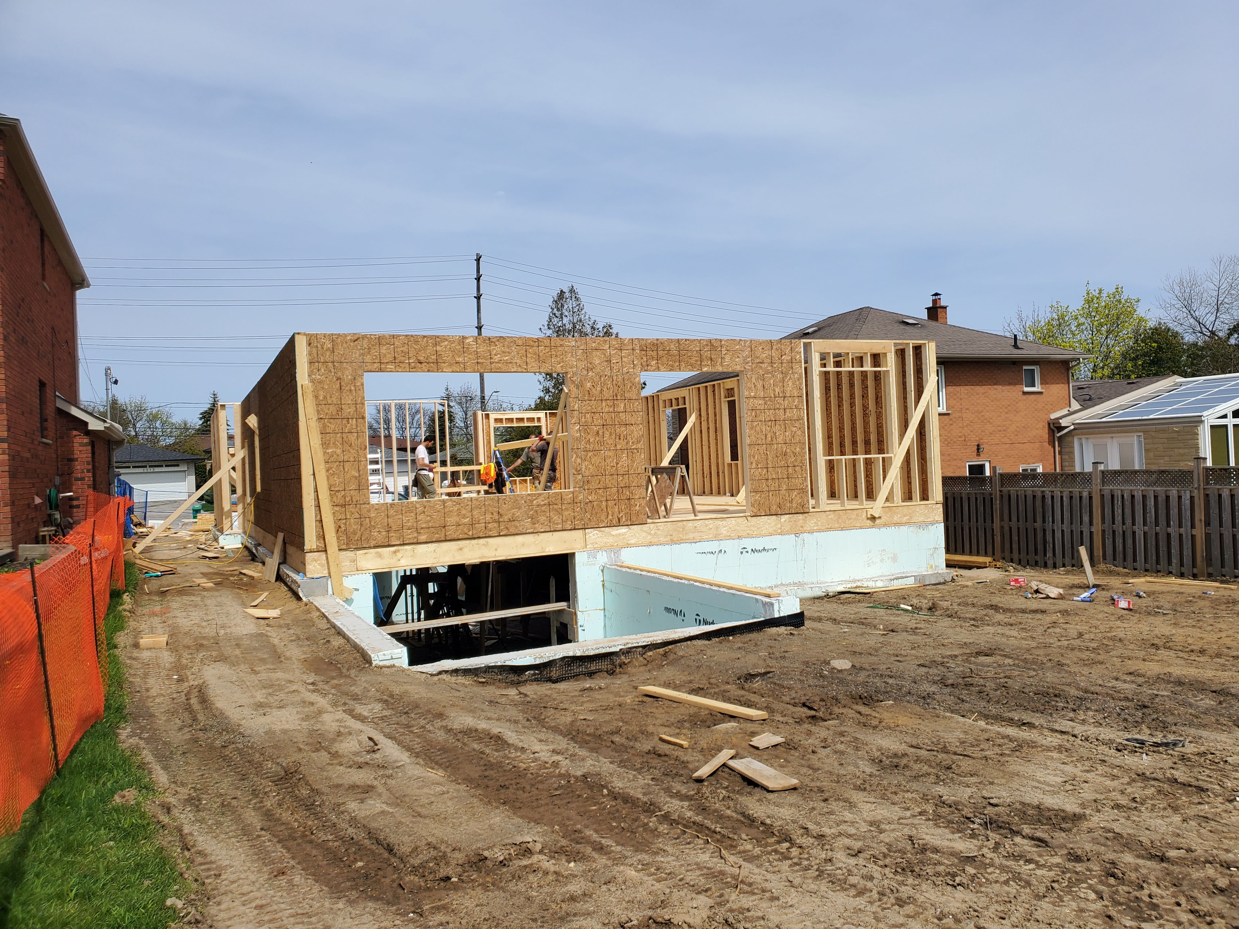 Structural framing at Project 2508