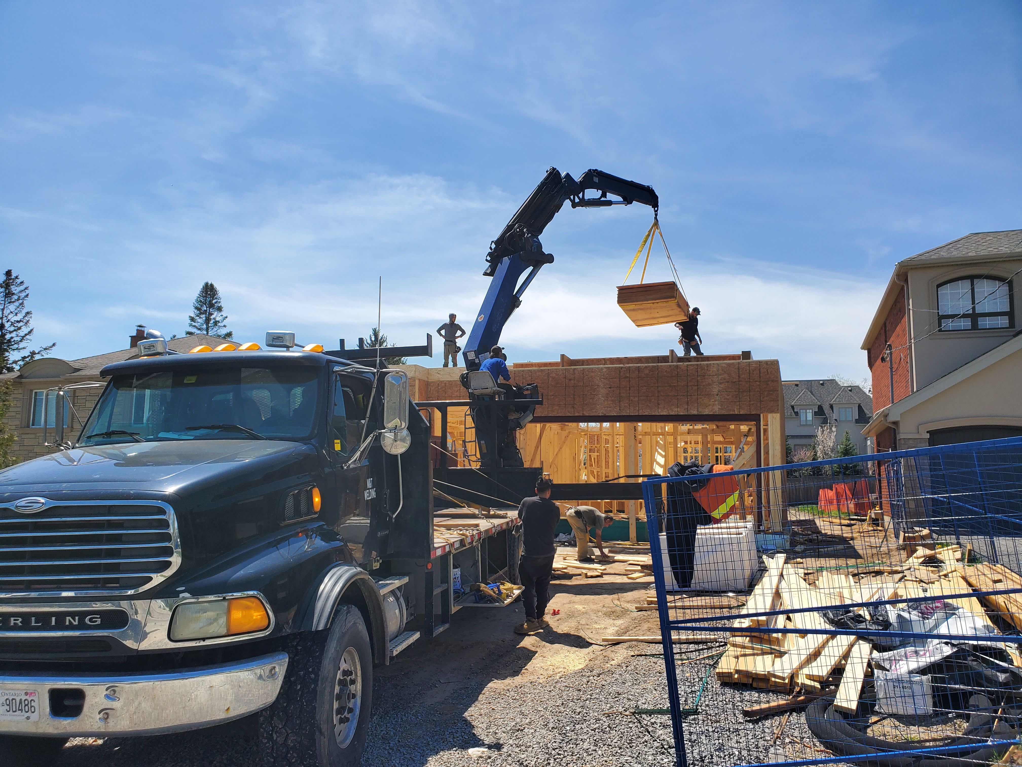 Structural framing at Project 2508