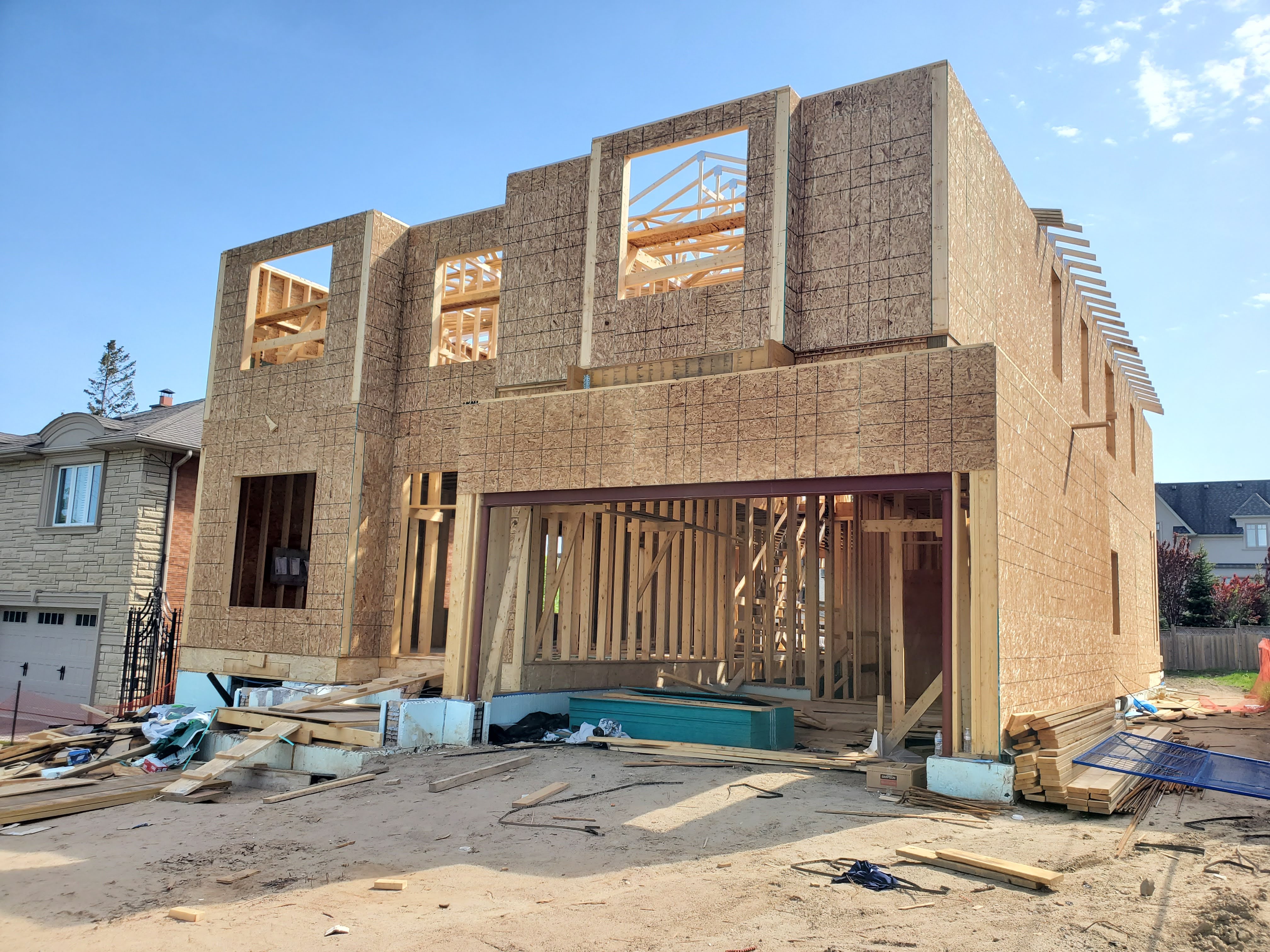 Structural framing at Project 2508