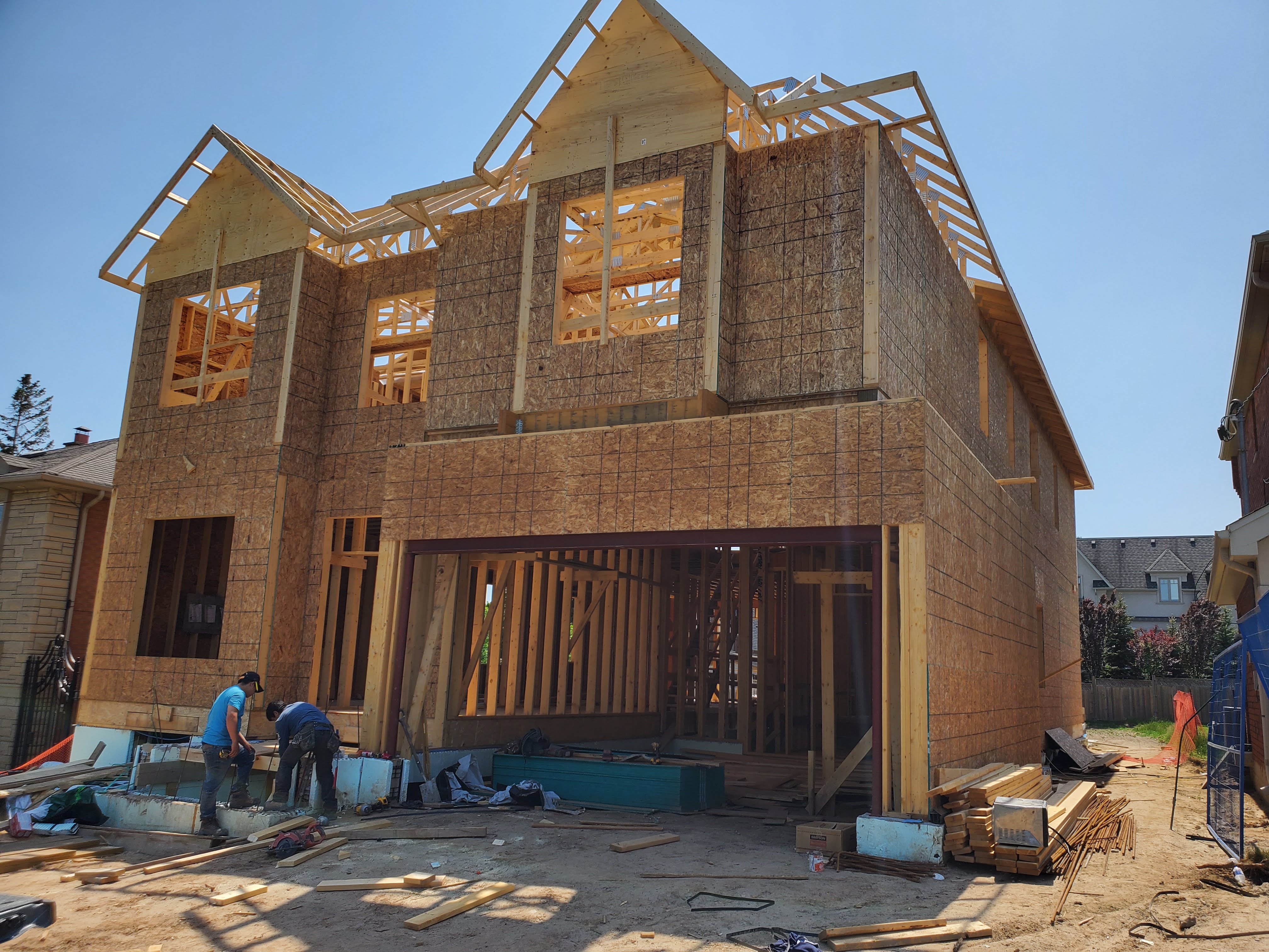 Structural framing at Project 2508