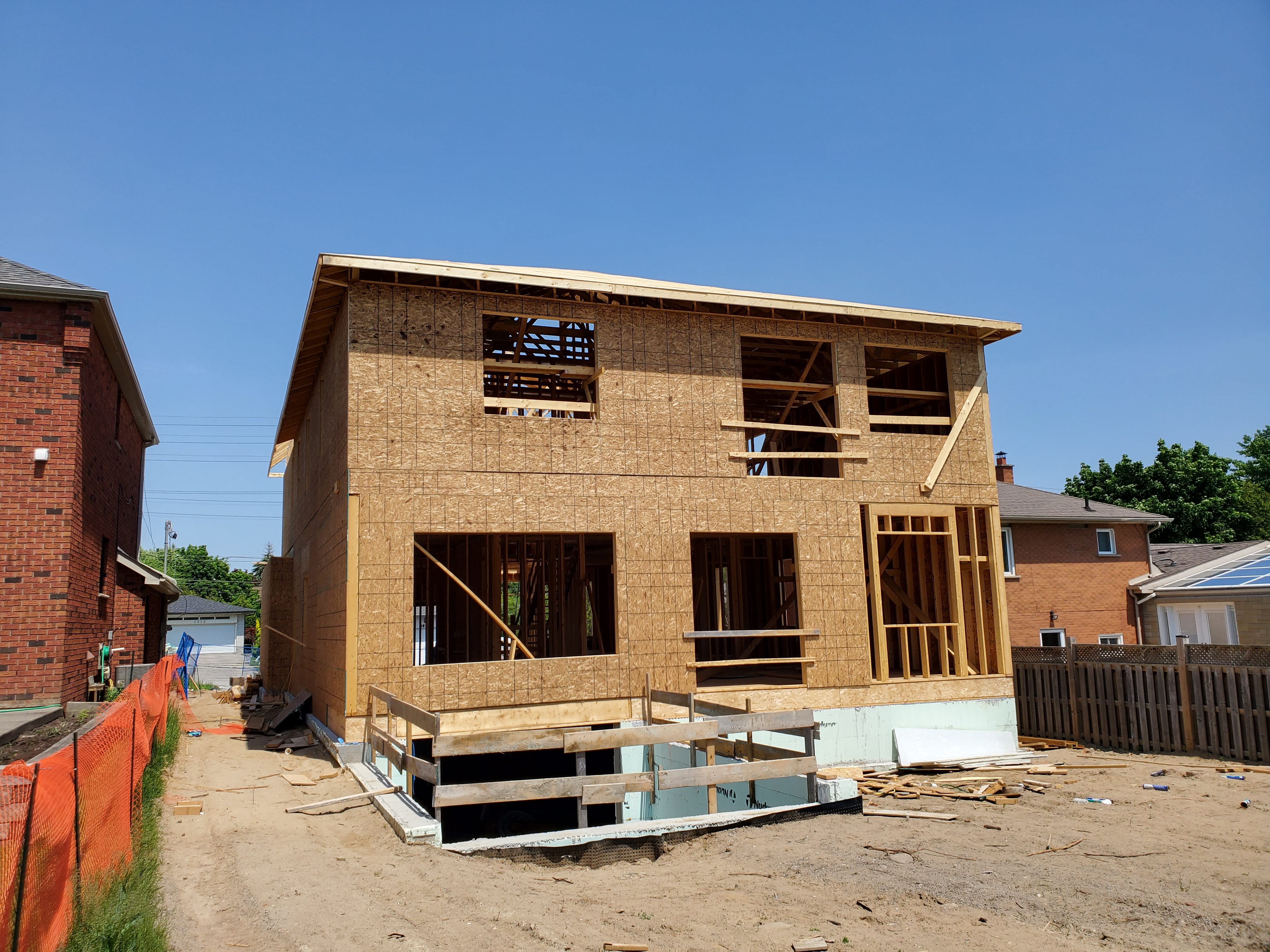 Structural framing at Project 2508