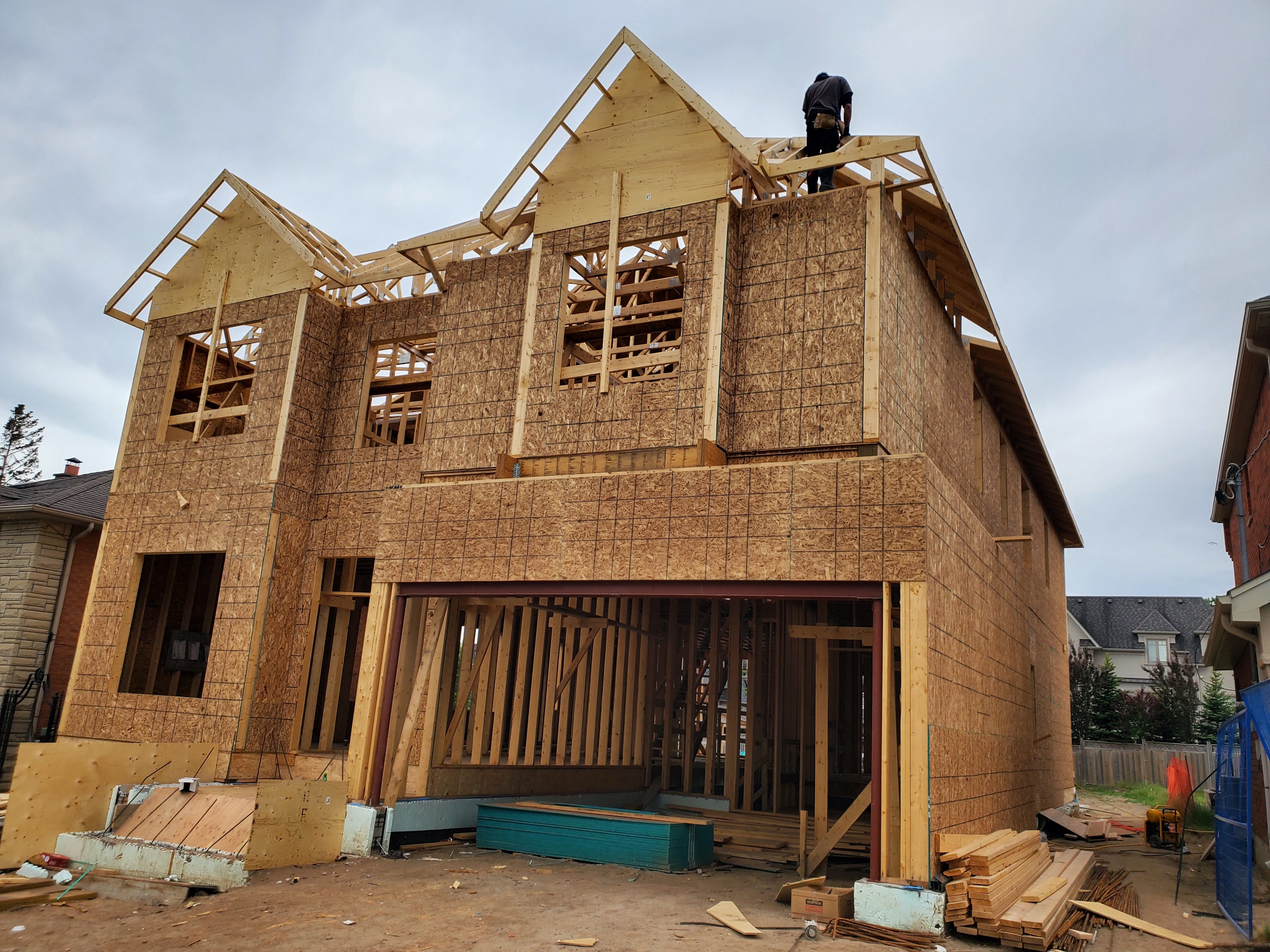 Structural framing at Project 2508