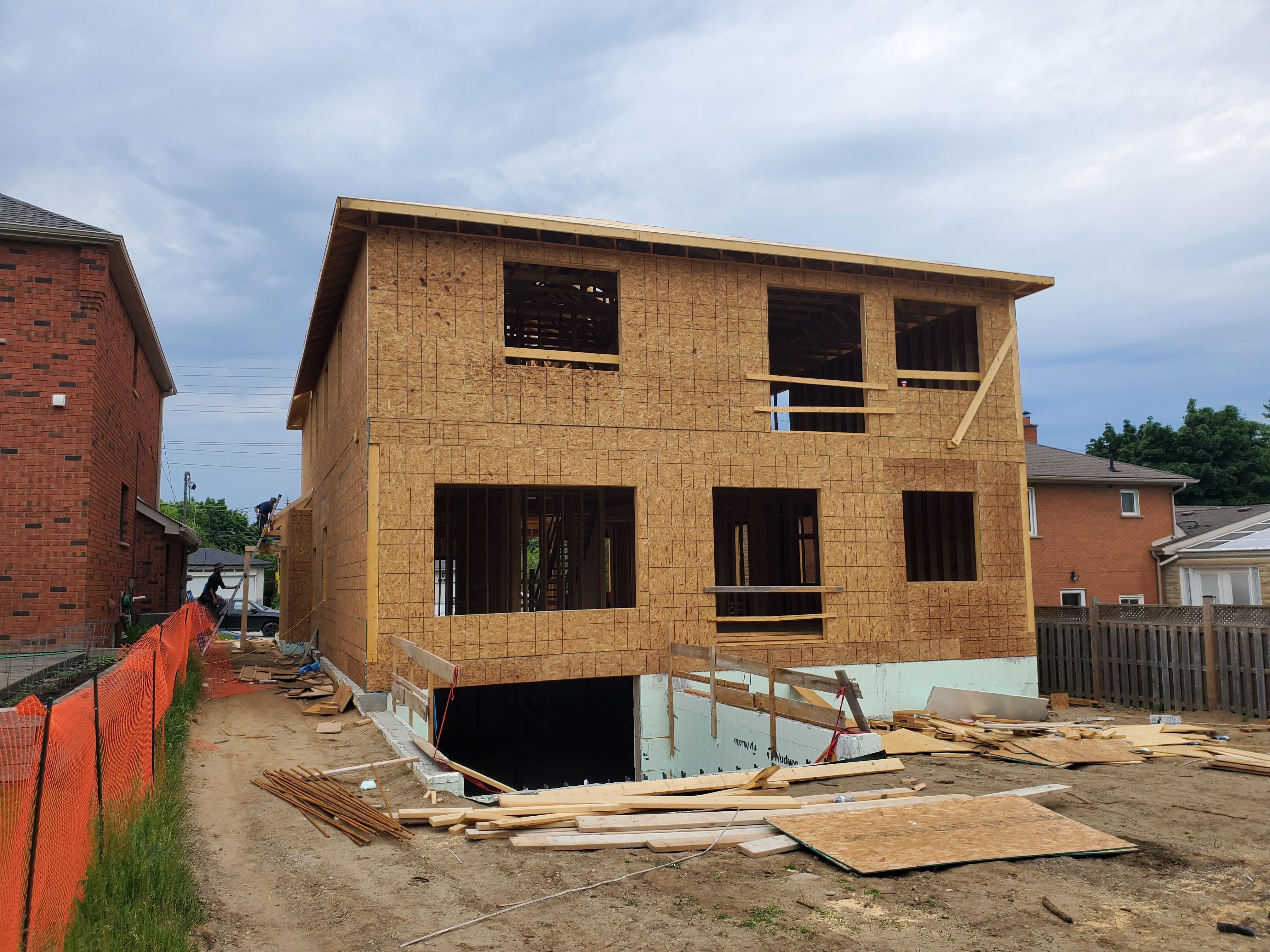 Structural framing at Project 2508