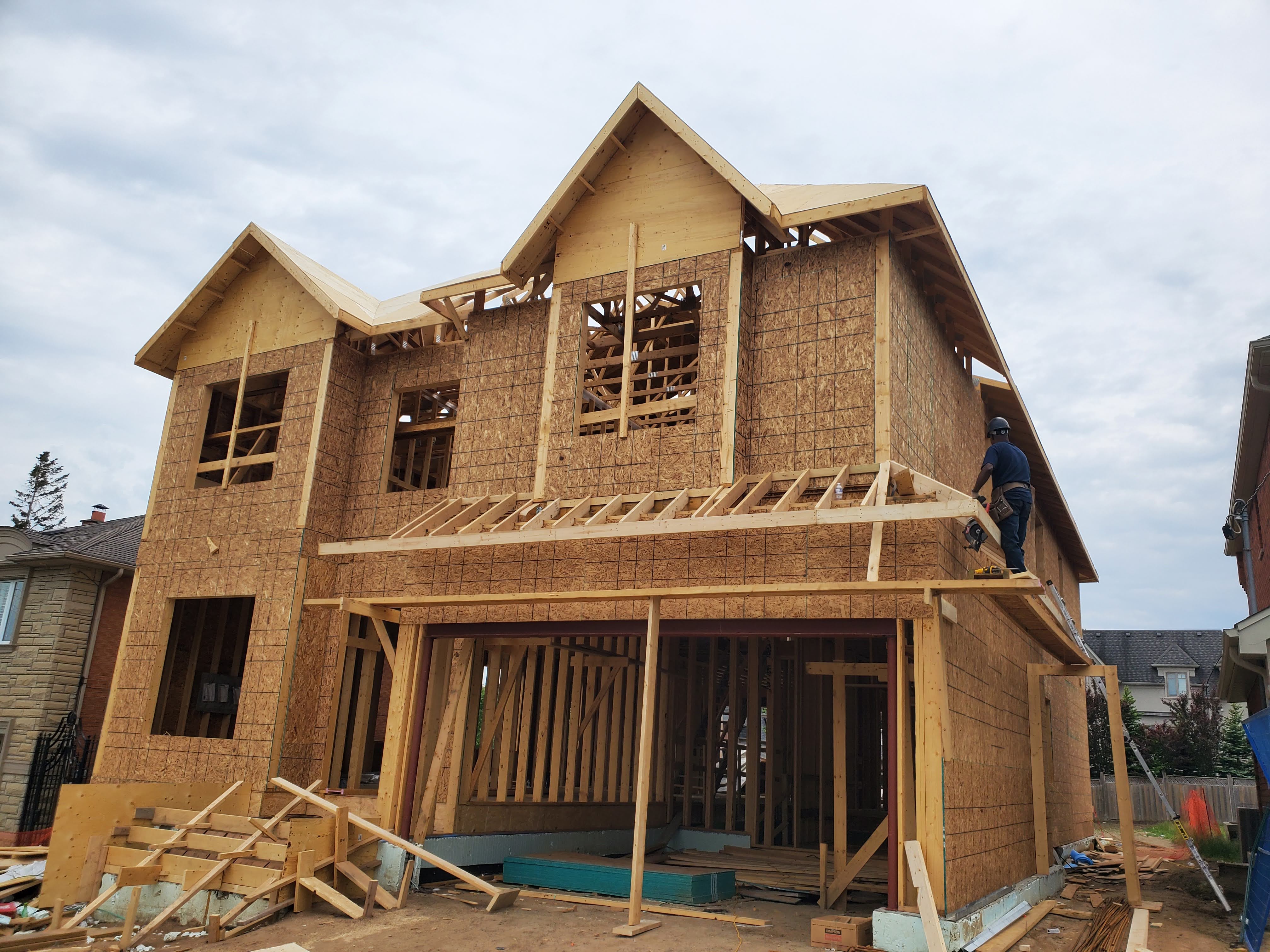 Structural framing at Project 2508