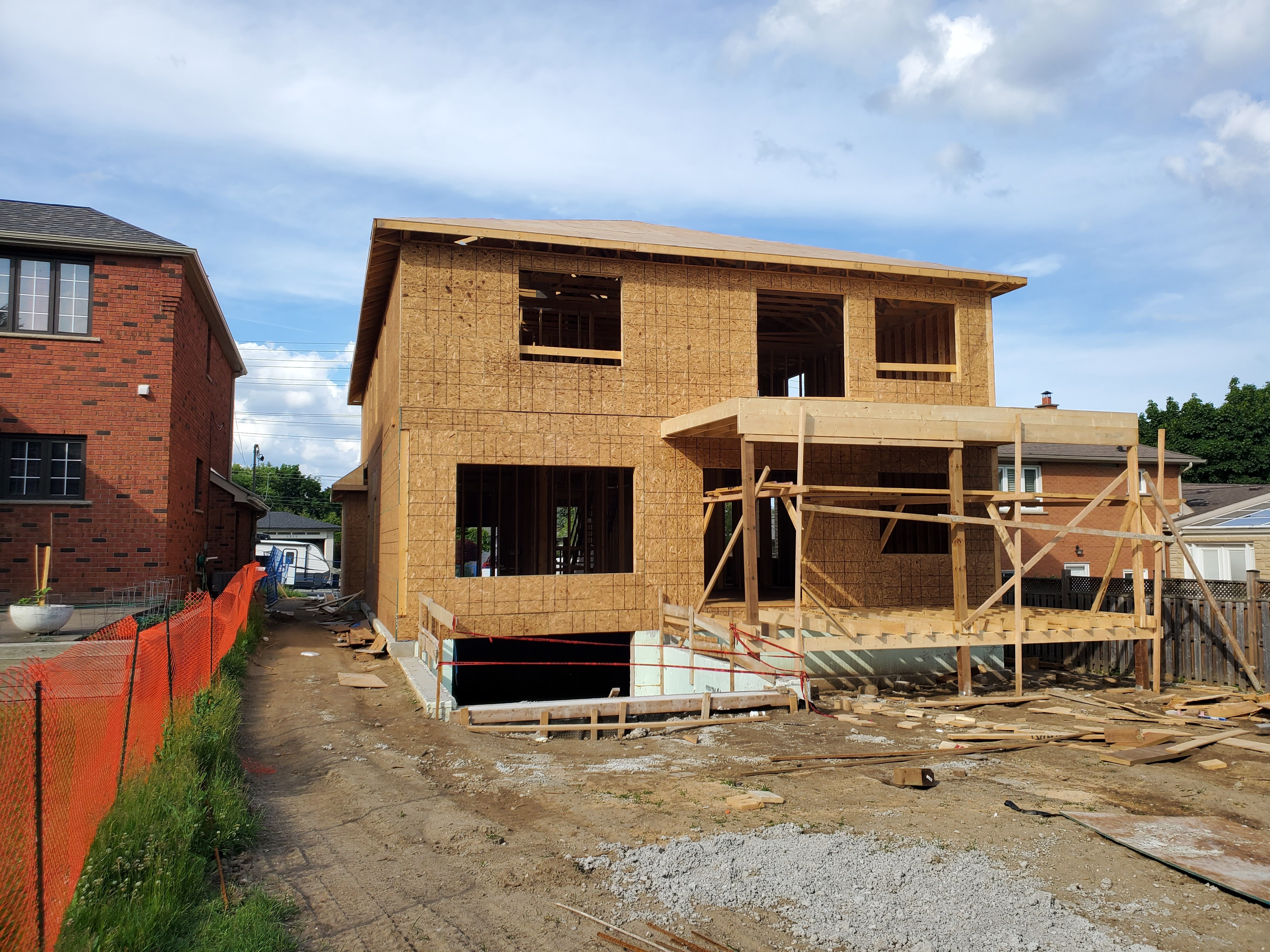 Structural framing at Project 2508
